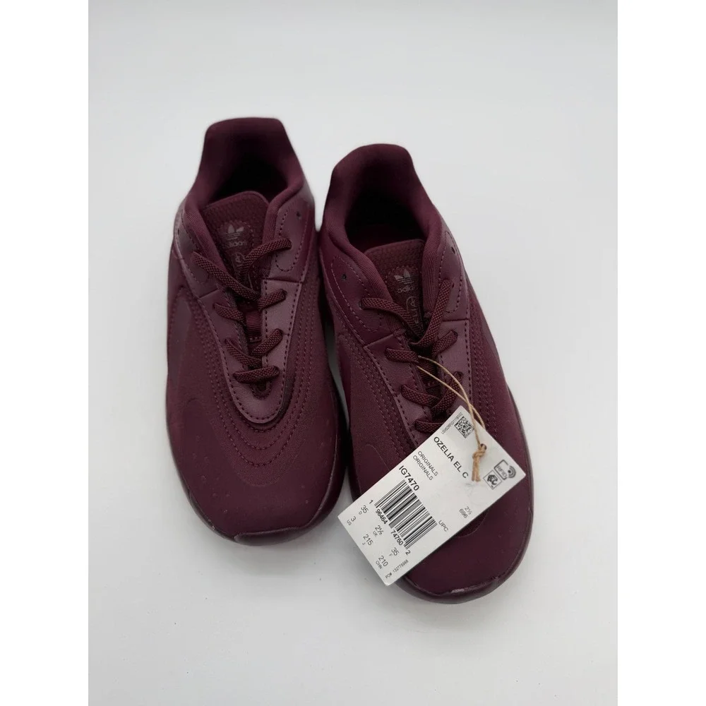 Adidas Ozelia EL C Kids Size 3 Sneakers Burgundy Maroon y2k 90's retro bold NWT